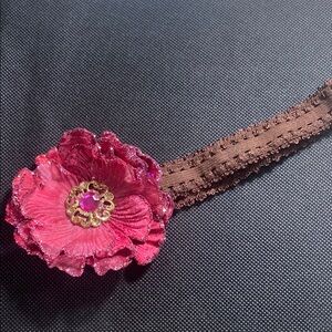 InfantPink Floral Headband